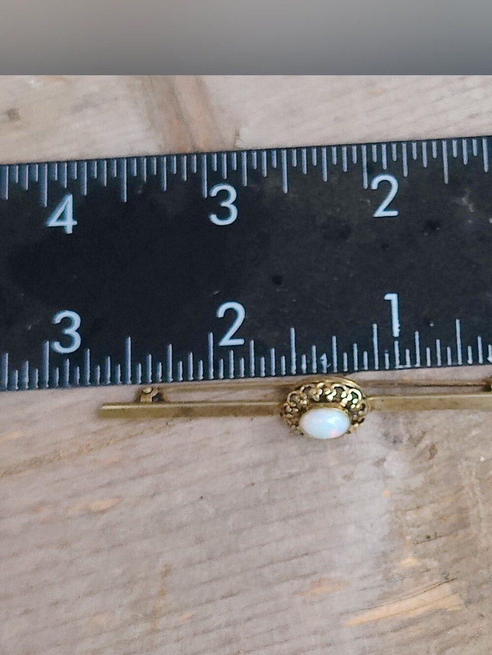 Antique Opal Bar Pin - Picture 5 of 8
